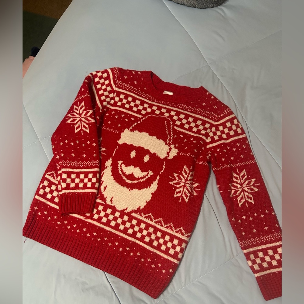 Holiday Time Festive Red Knit sweater